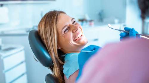 patient at milwaukee dentist for dental exam near me