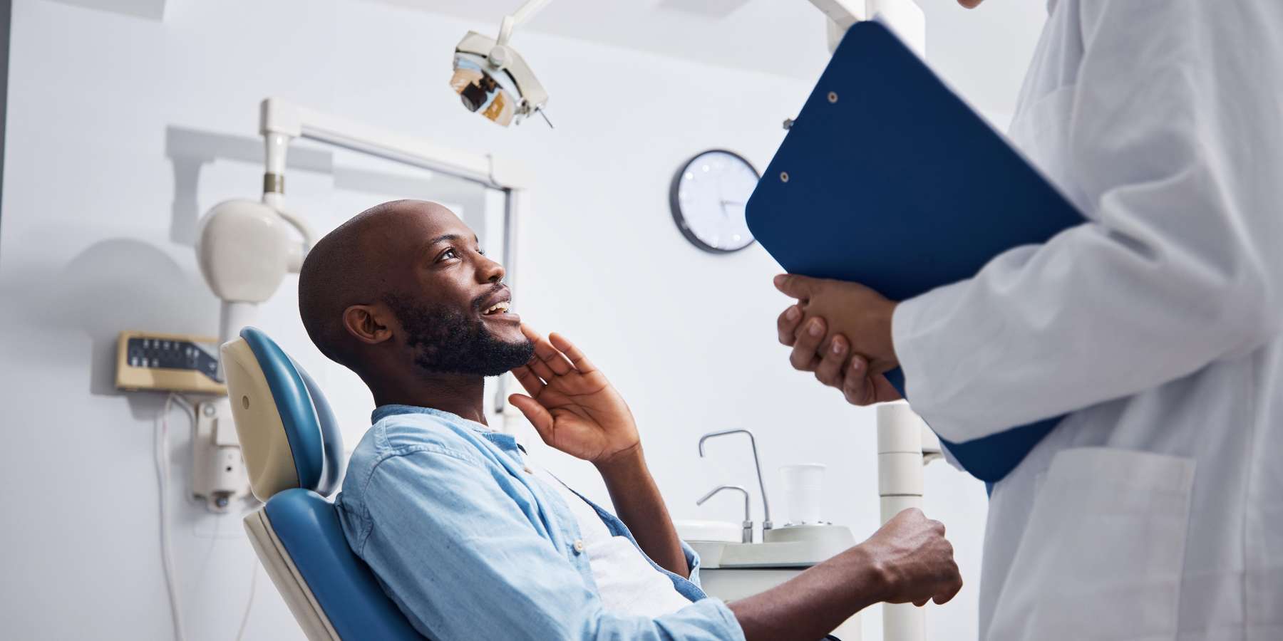 man at general dentistry appointment in west allis