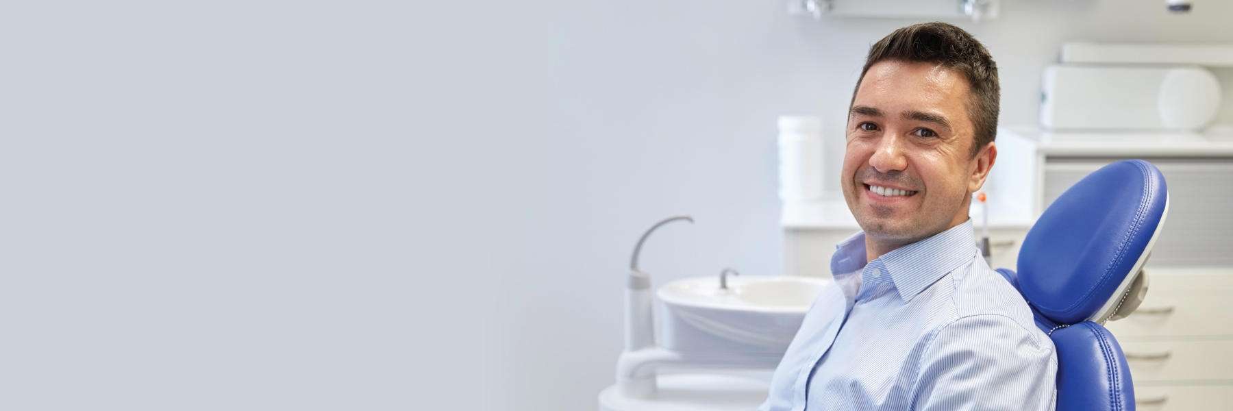 man at IV sedation dentist Milwaukee